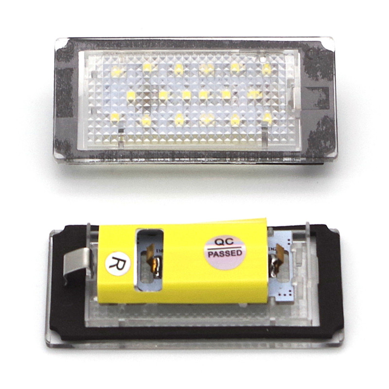 

2PCS 6000K White 18 LED License Plate Lights Lamps Assembly Set for 3 Series E46 4D 1998-2003