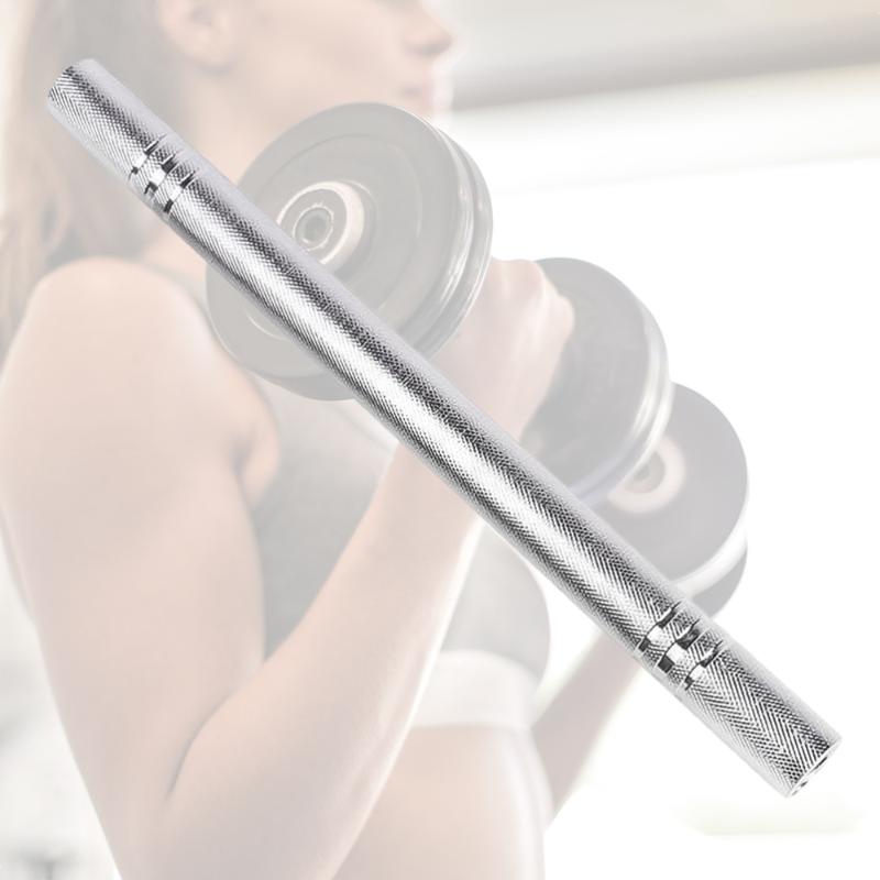

Dumbbell Connecting Rod Barbell Connector Bar Weightlifting Equipment Accessories (Silver 60cm