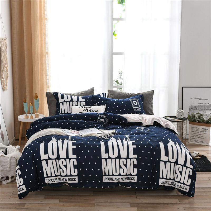 

38 Point 4pcs Girl Boy Kid Bed Cover Set Duvet Cover Adult Child Bed Sheets And Pillowcases Comforter Bedding Set 2TJ-61007, 2tj-61007-006