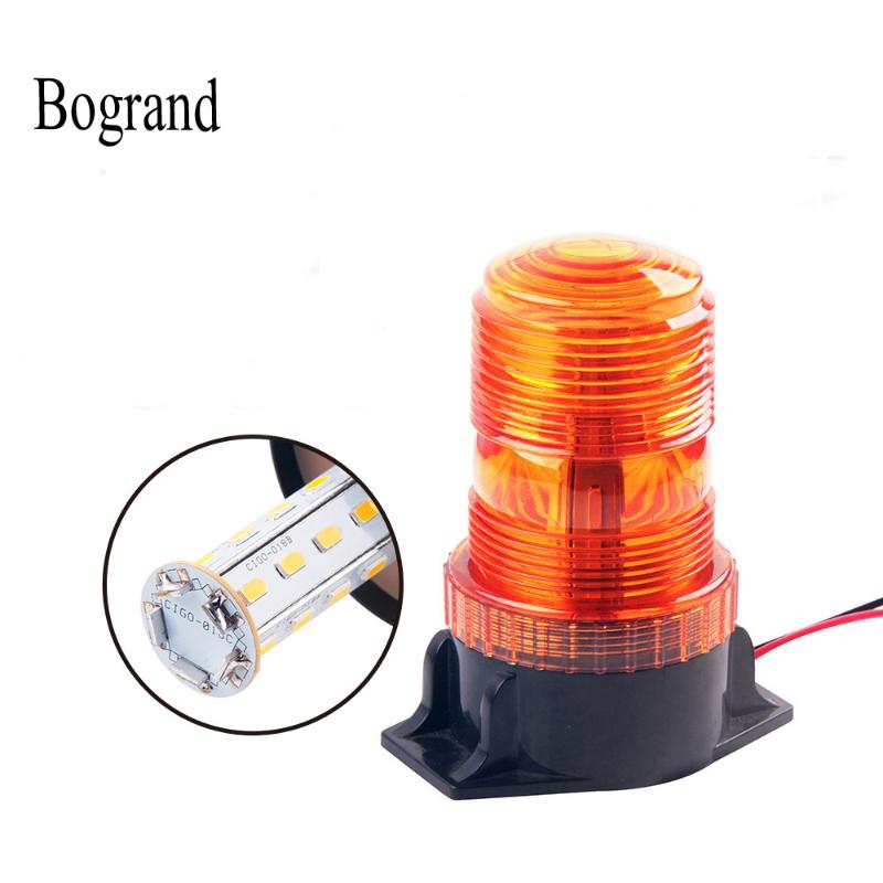 

Bogrand Warning Beacon Light LED Amber Emergency Signal Light for School Bus 12-36V Safety Strobe Flashing Lamp Indicator