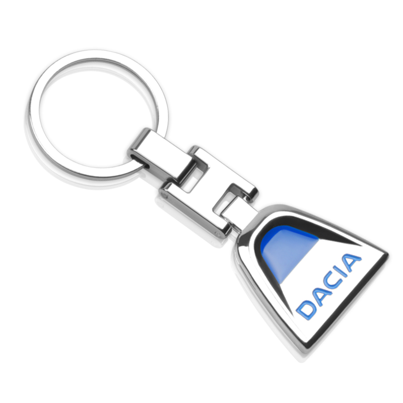 

1PCS 3D Metal Car emblem Keychain Key Chain Key Rings For Dacia Duster Logan MCV Sandero Stepway Dokker Lodgy Car accessories