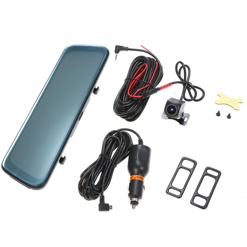 

New top 10"IPS Screen Car Dvr Mirror Dash Camera Dash Cam Dual Lens Car Camera Full Hd Drive Recorder Stream RearView Mirror