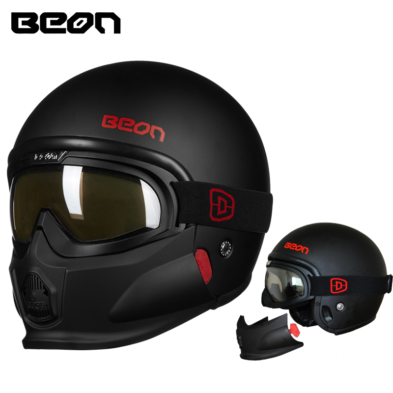 

Beon Motorcycle Helmet Retor Jet Moto Racing Helmets Modular Open Face Helmet Motocross Casque Casco Motocicleta Capacete, White