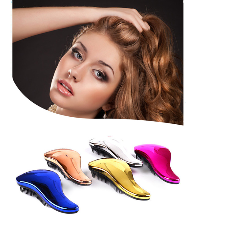

Plastic Anti Static Combs Styling Curly Long Straight Hair Comb Hairdressing Massage Combs Fashion Solid Color Massage Hairbrush