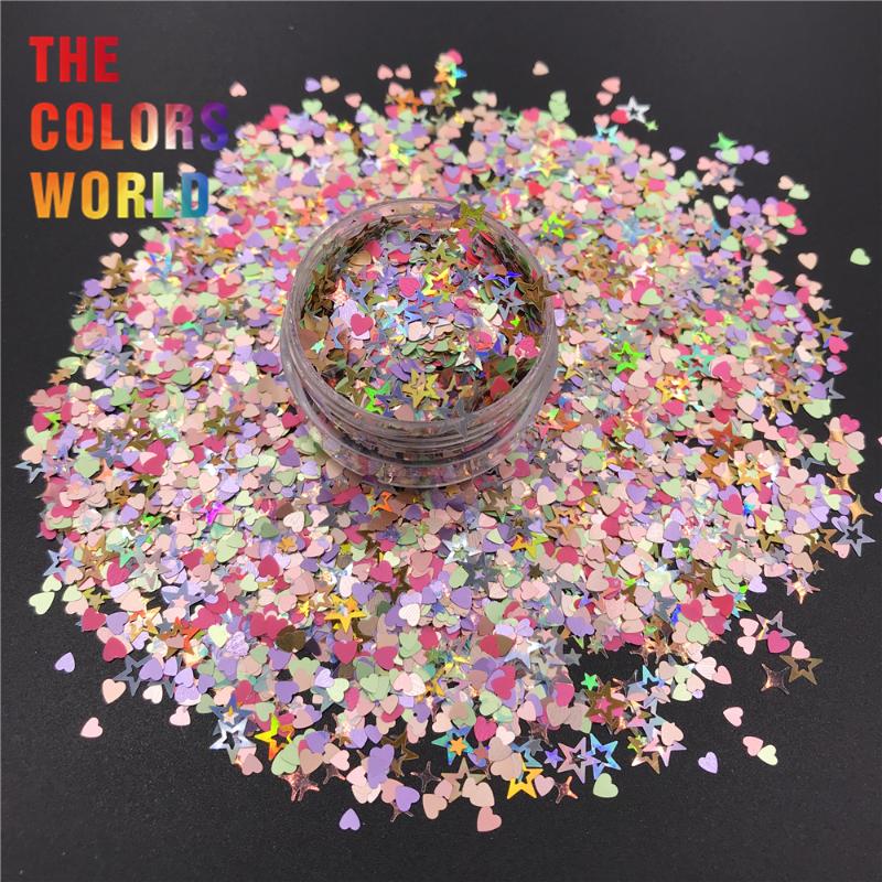 

TCT-400 Mix Shape Mix Hollow Star Glitter Nails Glitter Nail Art Decoration Henna Tumbler Crafts DIY Accessories Party Supplier