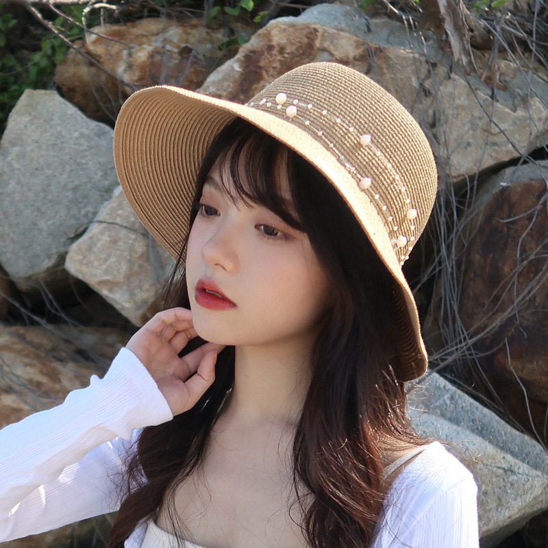 

Summer Casual Sun Hats For Women Fashion Straw For man Beach Sun Straw Panama hat Wholesale and retail, Black