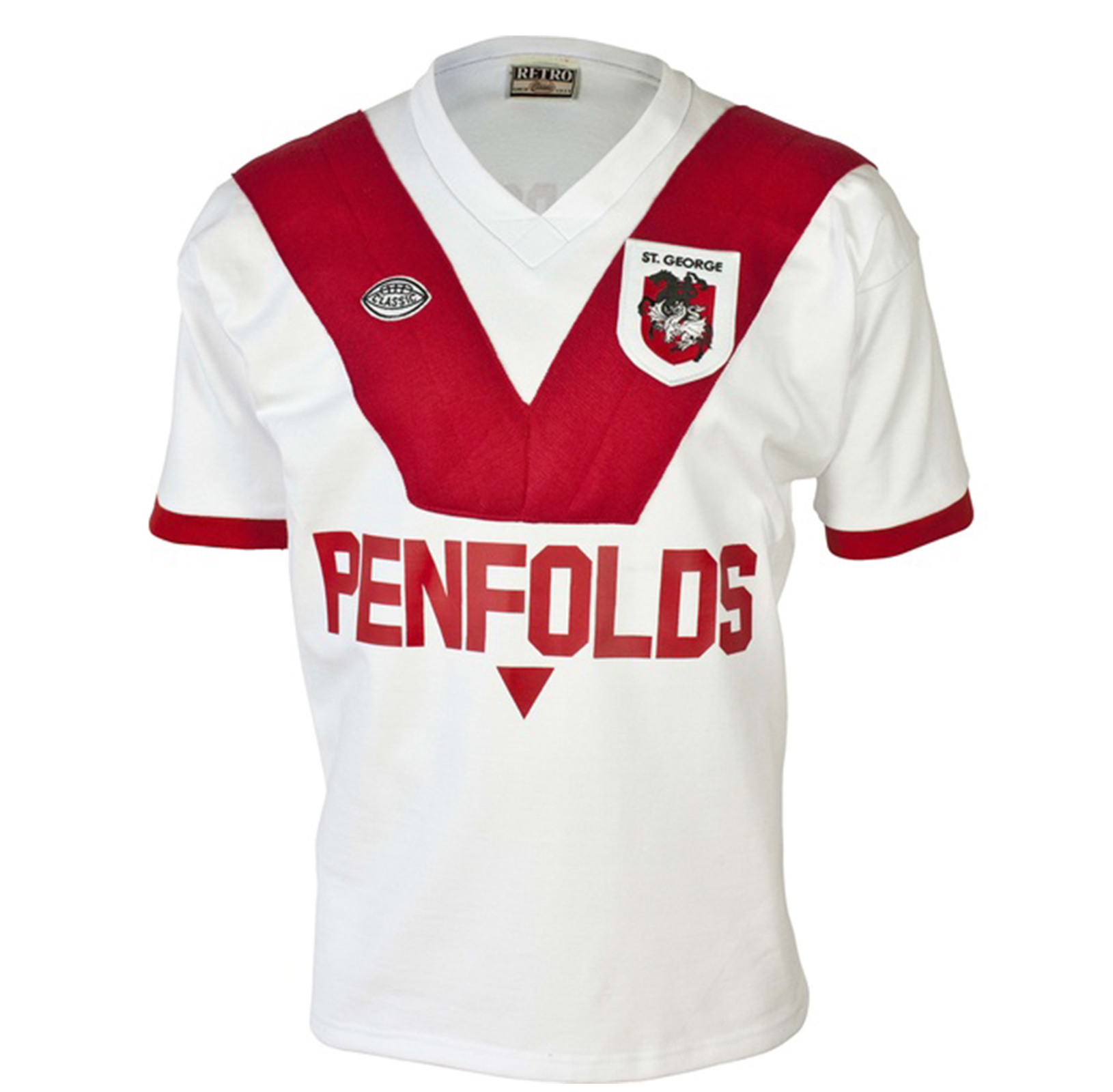 

1979 ST.GEORGE DRAGON Retro Jersey Rugby Sport Shirt S-5XL, Black