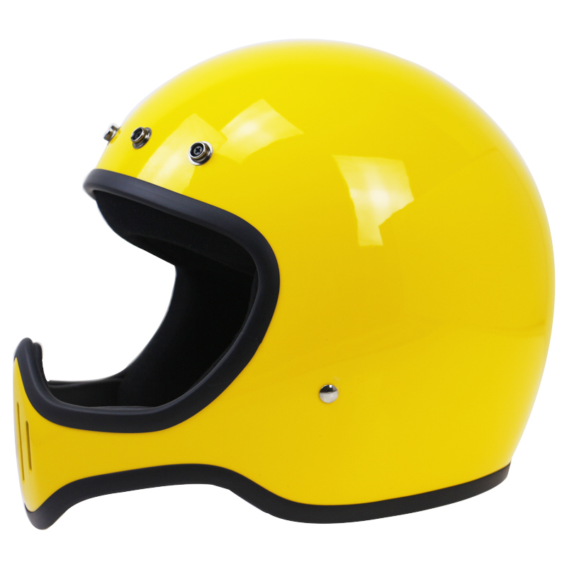 

MOTO-4 style 5pin buckel design motorcycle helmet design for vintage bike riders DOT ECE approved safety helmet, Red