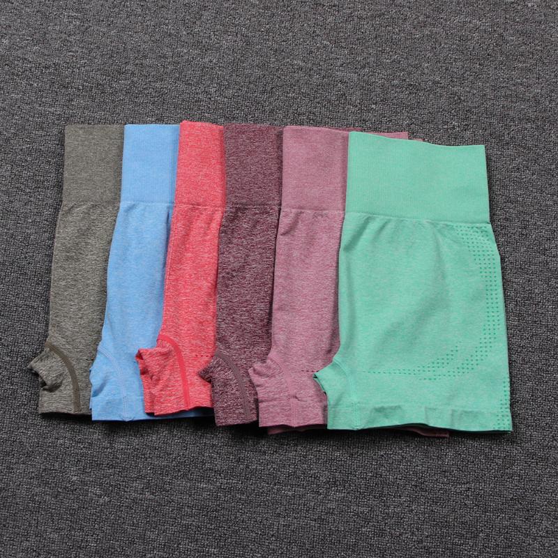 

Seamless Running Shorts Elastic Push Up Yoga Shorts Running Women Slim Fit Cycling Short Workout Gym, Green