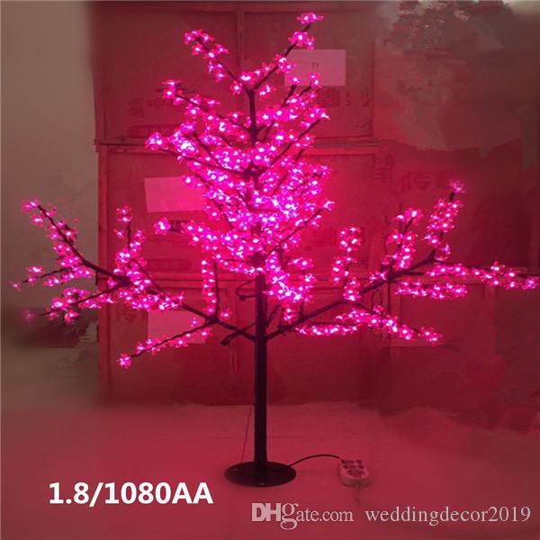 

2m 6.5ft Height Outdoor Artificial Christmas Tree LED Cherry Blossom Tree Light 1150pcs LEDs Straight Trunk Free Shipping