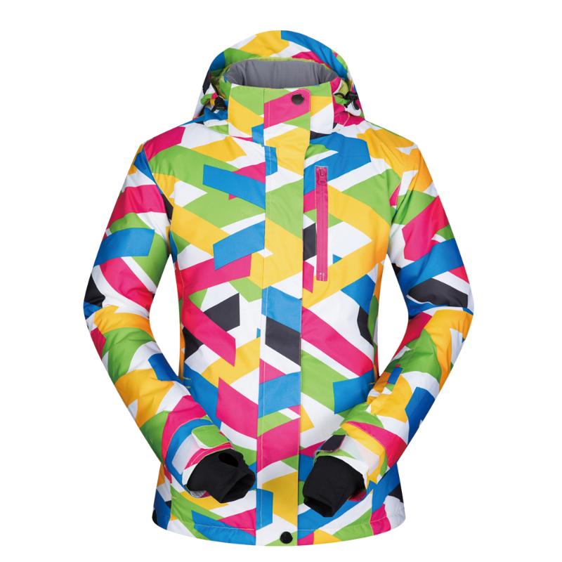

Women Ski Jacket Brands Windproof Waterproof Breathable Thermal CT Ski Clothing Snow Coat Female Winter Snowboard Jacket Women, As pic