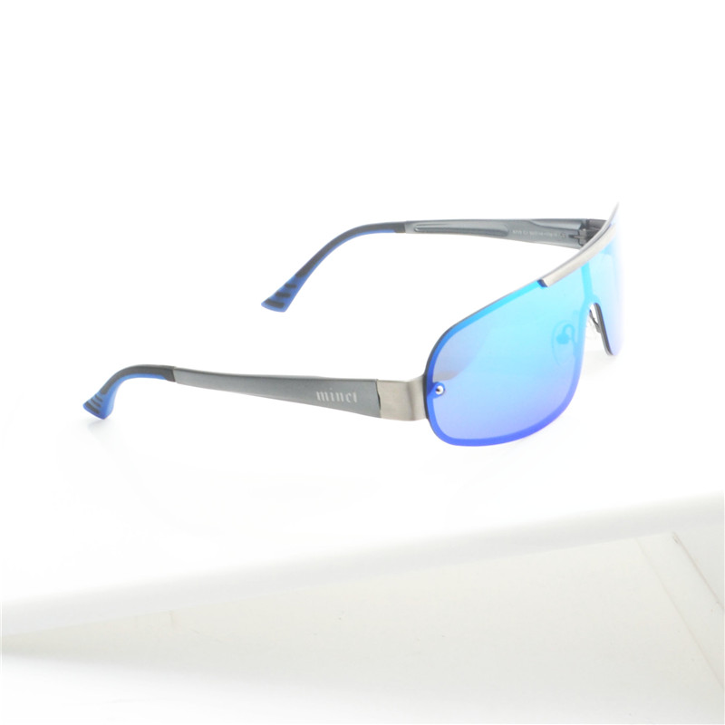 

MINCL/ 2020 new men's square polarized sunglasses women brand designer metal double beam male driving goggles UV400 FML