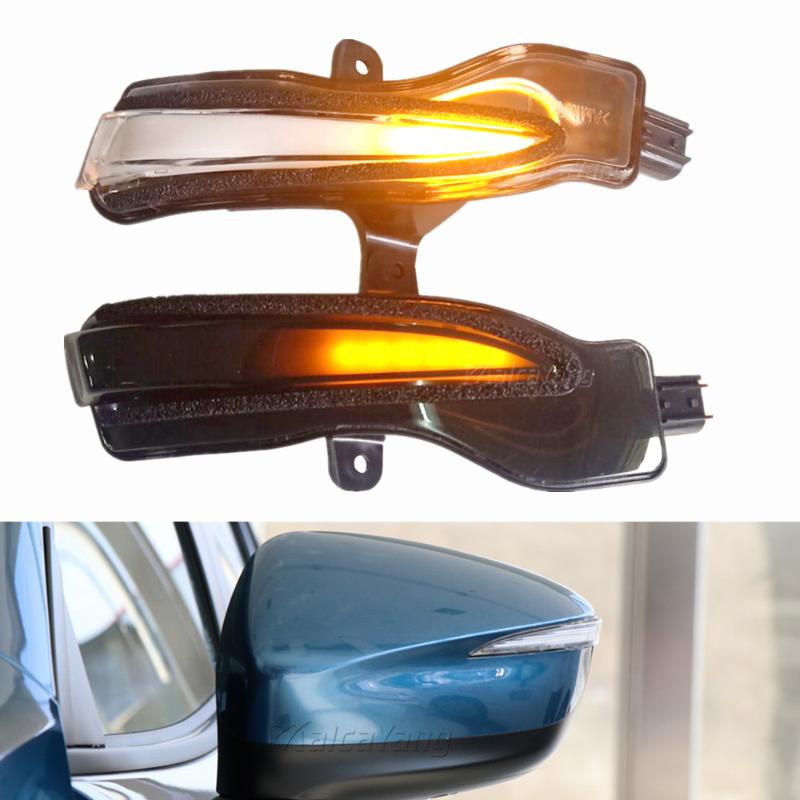 

For CX-3 2020 2020 CX-4 CX-5 2020.5 Car LED Dynamic Turn Signal Blinker Sequential Side Mirror Indicator Light, As pic