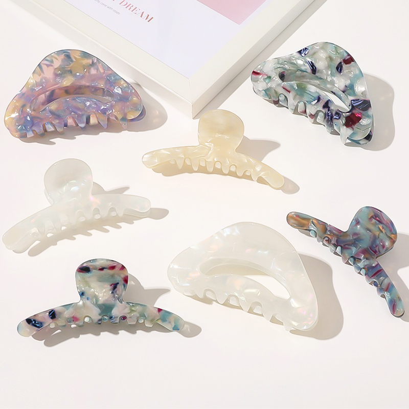 

Vintage Claw Clip Hair Clips for Women Fashion Simple Colorful Hair Clips Crab for Girls Barrettes Accessories