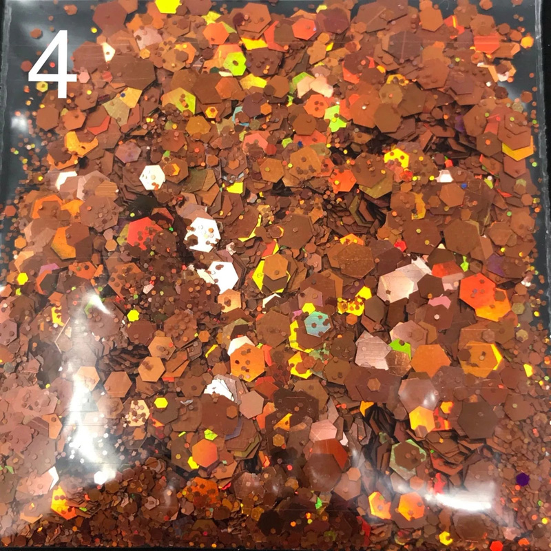 

50g in 1 bag Custom Chunky Holographic Glitter Mix Bundle Loose Glitter Cosmetic 25 colors Chunky Holographic GlitterG