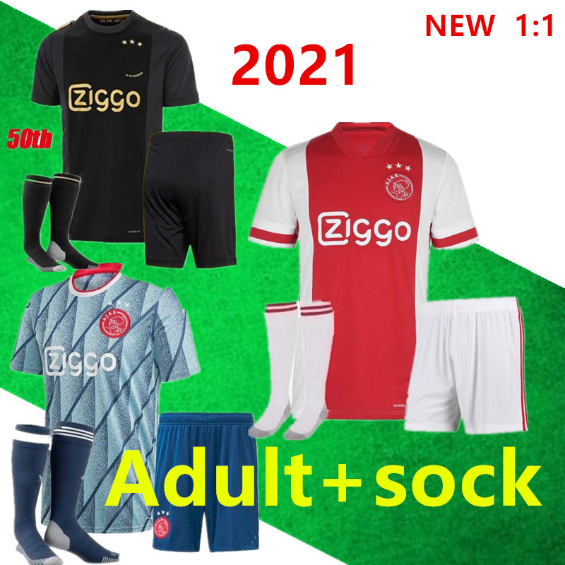 

ajax away jersey 2020 2021 men+kids ajax kids Soccer Jersey kit 2021 TADIC VAN DE BEEK ZIYEC NERES AJAX maillot de foot kid, Black;yellow