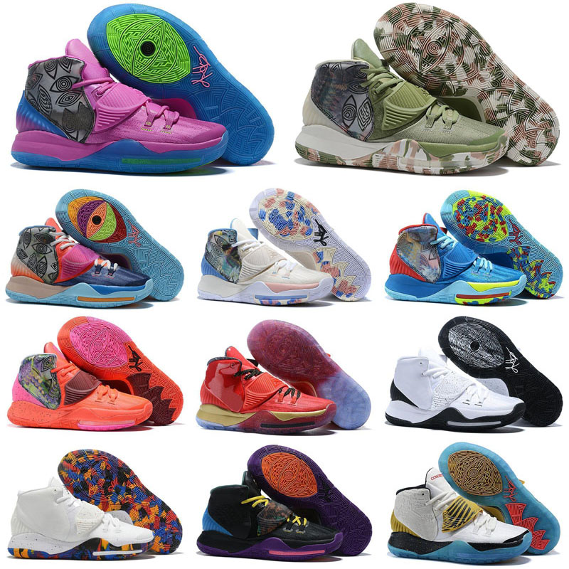 

Hot VI 6 Neon Graffiti Outdoor Shoes Sales Men Women Shoe Free Shipping Size US4-US12, As photo 23