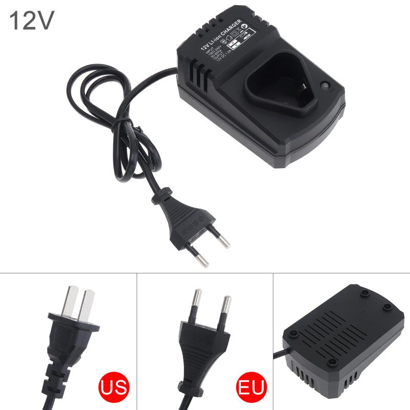 

Universal 12V DC Portable Li-ion Rechargeable Charger 110-240V Power Supply Source for Lithium Drill Electrical Wrench