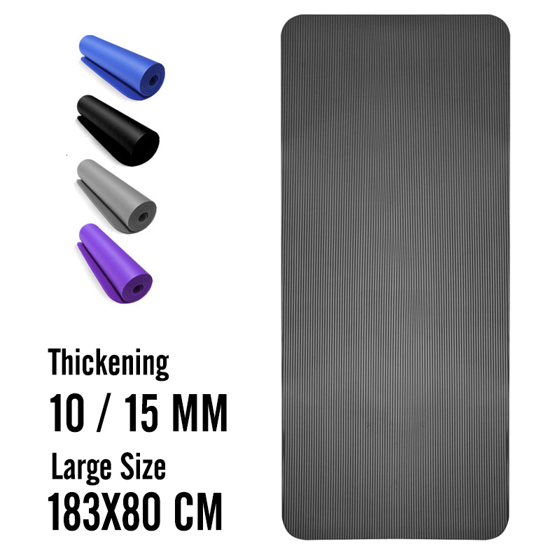 

Plus Size 185X80X15MM Non-slip Yoga Mats For Men Fitness Mat Tasteless Pilates Gym Exercise Thickening Fitness Sports Pad Tapete, Red