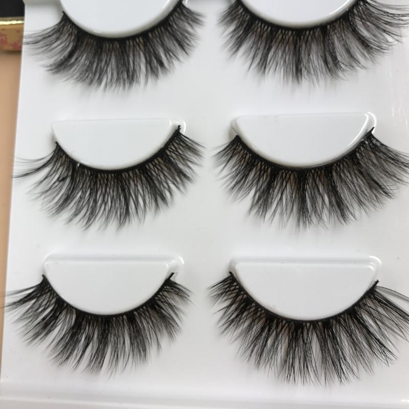 

SD-60 3 pairs /set 3D False Eyelashes Messy Cross Thick Natural Fake Eye Lashes Makeup Tips Bigeye Long False Eye Lashes