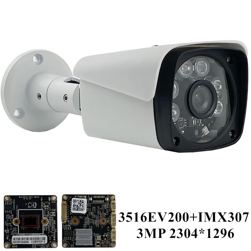 

Sony IMX307+3516EV200 H.265 3MP IP Outdoor Camera IP66 WaterProof Onvif Low illumination IRC 48V PoE Motion Detection