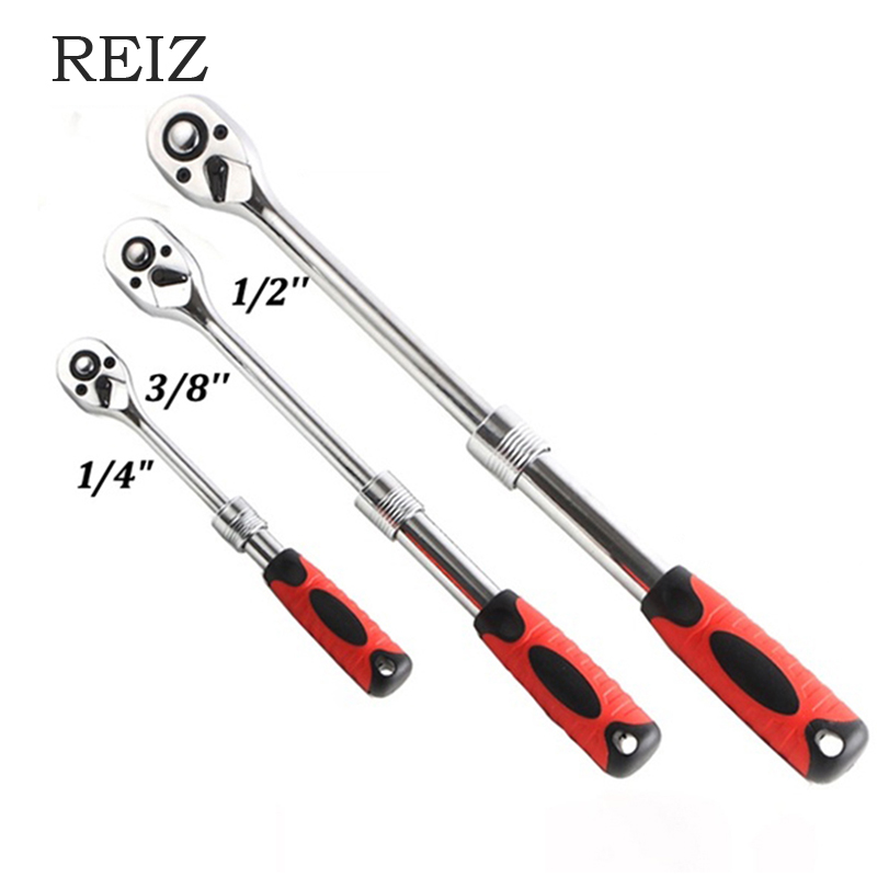 

REIZ Ratchet Wrench 1/4" 3/8" 1/2" Socket Wrench Spanner For Auto Car Repair Tool Professional Hand Tools