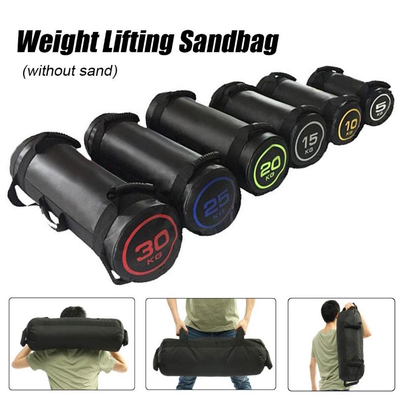 

5/10/15/20/25/30KG Unfilled Power Bag Fitness Body Building Gym Sports Crossfit Sand Bag Muscle Training PU Leather Heavy Duty