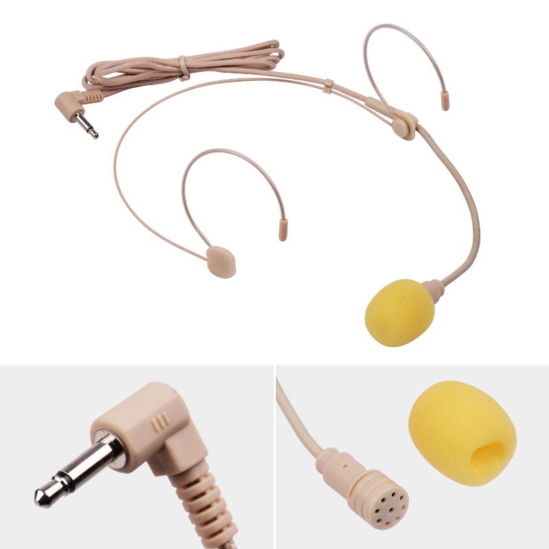 

Good Quality Headset Microphone Condenser Mic 3.5mm Interface for Wireless Bodypack Transmitter Microphone