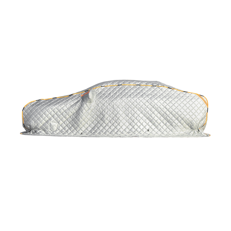 

All Weather Silver grey Folding Protection Car Body Cover Antifreeze