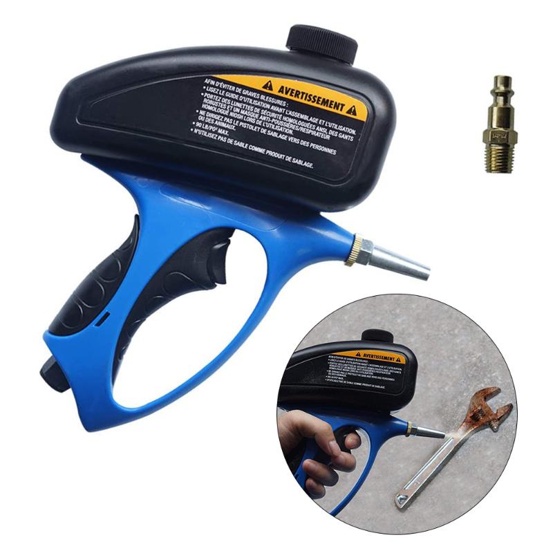

90psi 500ml Handheld Sandblaster Pneumatic Anti-Rust Sand Gravity Blasting Spray Paint Gun Adjustable Mini Air Sandblaster Tools