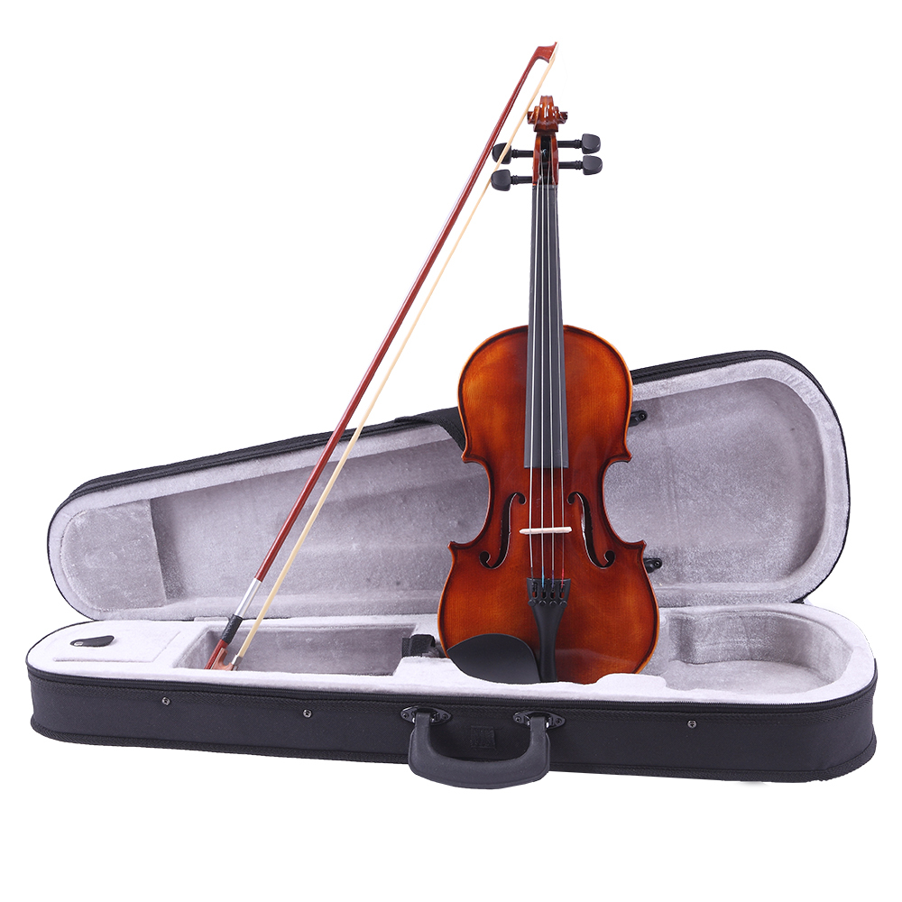 

4/4 Antique GV201 Bright All Wood Violin Set with Shoulder Holder Electronic Tuner and a Violin New