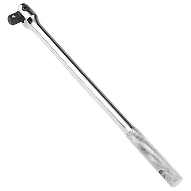 

1Piece 24 Inch Long 1/2 Inch Breaker Bar Socket Driver 180 Degree Flex Head With Spring-Loaded Ball Bearing Socket Wrench Hand