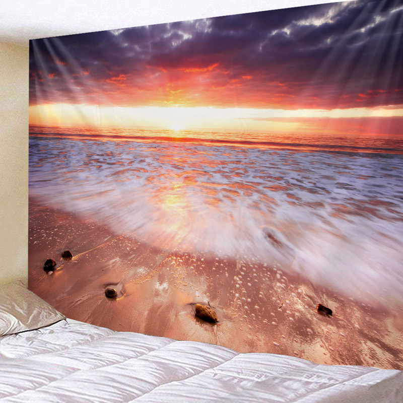 

Tapestry Wall Hanging Bed Spread Beach Tower Table Cloth home Decoration Beautiful Sea Beach Design Large Size 150cmx230cm