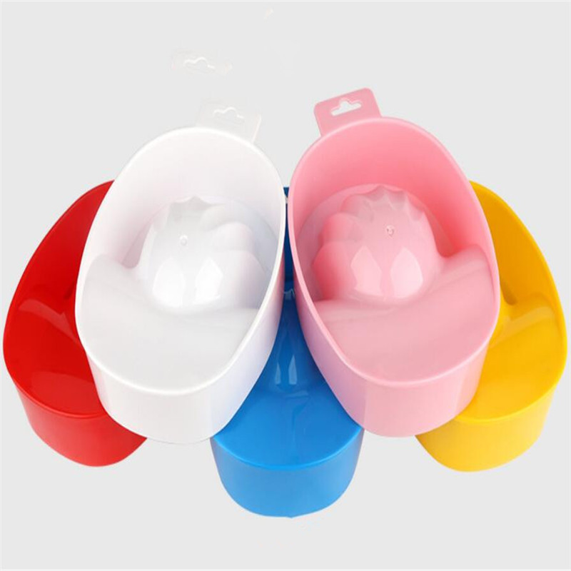 Portable Manicure plastic Nail Polish Remover Bowl Nail Art Soak Bowl Off Hand Spa Bath Soaker Treatment Nail Tools B010-image-403672610