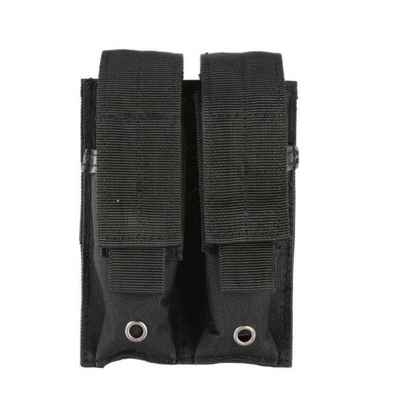 

Nylon 600D Molle Dual Double Pistol Riffle Mag Magazine Pouch Close Holster Bag For Outdoor Combat Hunting, Mc