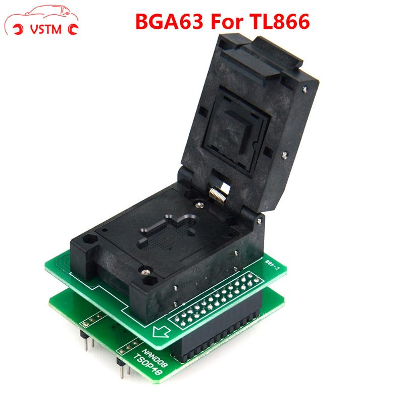 

Best quality BGA63 Adapter with 1.8V TSOP48 BGA63 base boad ONLY for NAND TL866II PLUS flash programmer