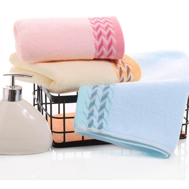 

Cotton Soft Towels Wave Household Child Towel Serviette Face Towel Couple Family Bath Toallas Towels Bathroom Toalla, Pink