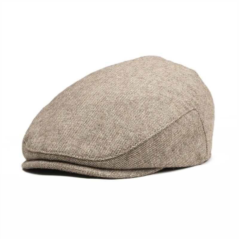

JANGOUL Small Size Kids Woollen Tweed Flat Cap Page Boy Girl Newsboy Caps Infant Toddler Child Youth Beret Hat 002, Brown
