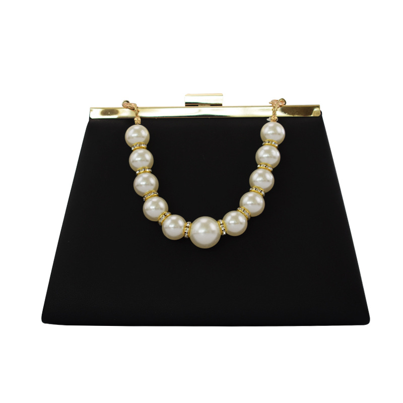 

Pearl Handbag Fashion Chain Bags for Women 2020 Vintage Purses and Handbags Luxury Designer Shoulder Bag sac a main, Coffee