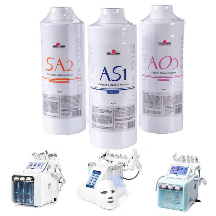 

New Style Hydra AS1 SA2 AO3 Facial Serum For Water Dermabrasion Skin Cleansing Machine Aqua Peeling Solution Per Bottle Aqua Facial Serum Ce