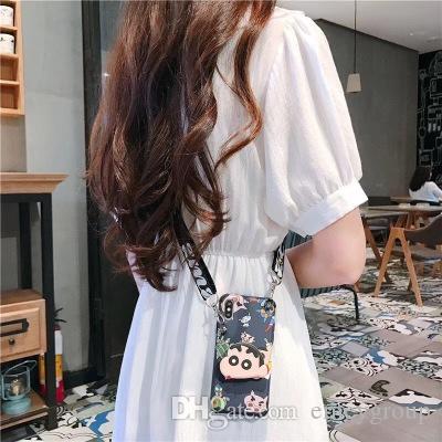 

Hot Luxury lanyard Crossbody Designer Phone case For iPhone 11 Pro XS Max XR 7 8 Plus TPU With Shoulder Strap holder Cover