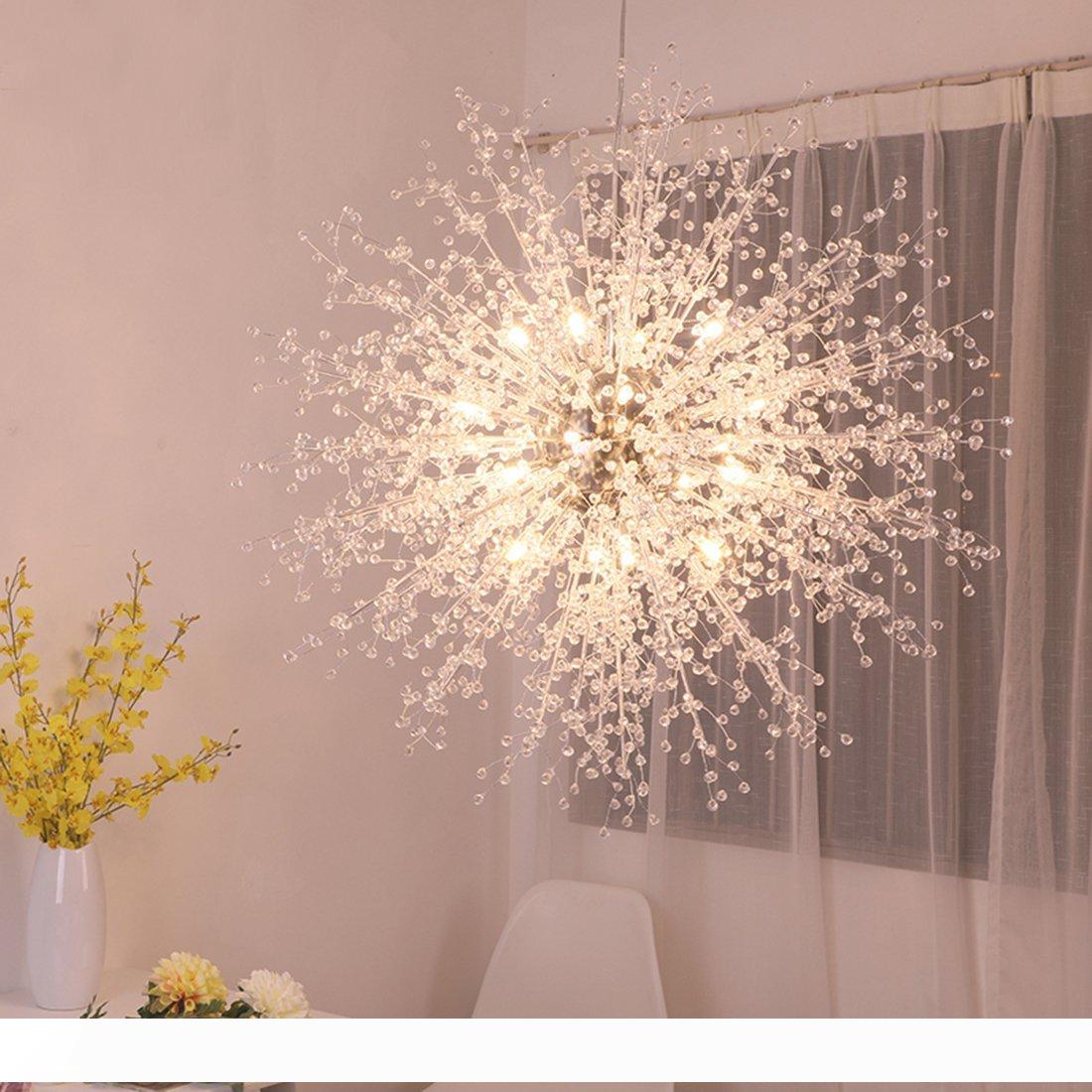 

modern chandeliers firework led light stainless steel crystal pendant lighting led globe living room dining room kitchen with g4 bulbs