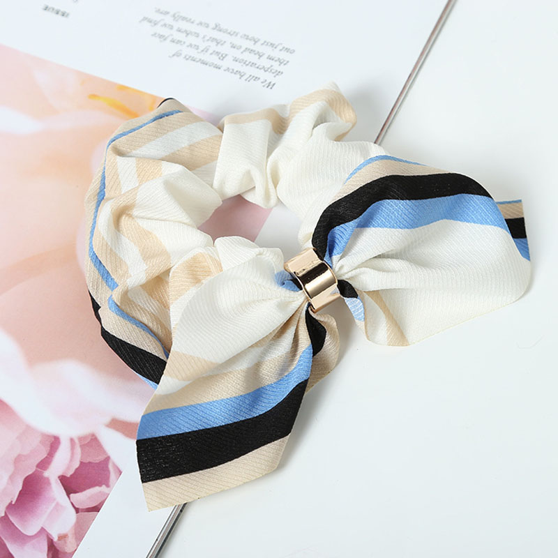 

CN Ear Floral Women Hair Accessories Elastic Hair Tie Print Rope For Girls Rubber Band Scrunchies