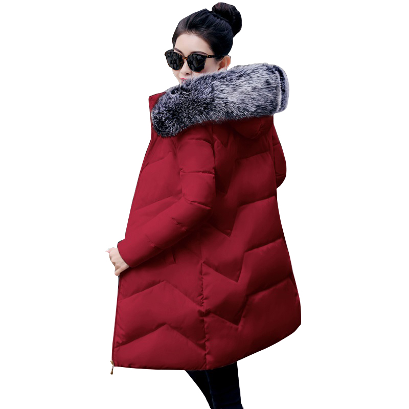 

2020 Winter Jacket Women Plus Size 5XL Winter Coat Long Outerwear hooded Coat Female Parkas Warm Down Jackets basic tops, No fur khaki