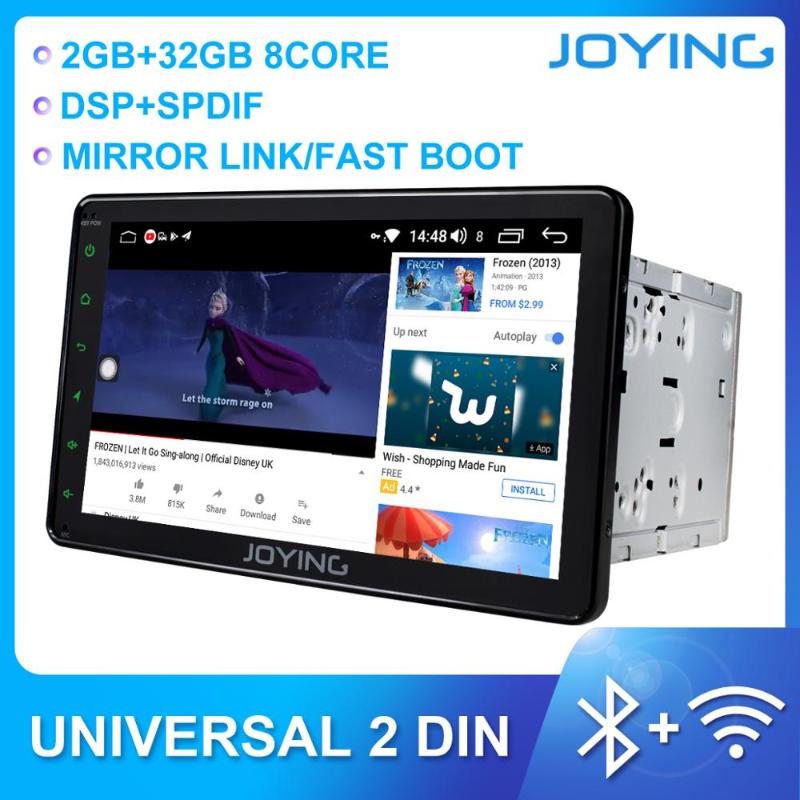 

JOYING car radio 2 din Android 8.1 head unit 8 inch IPS HD touch screen 2GB support steering wheel control/ mirror link/DSP car dvd