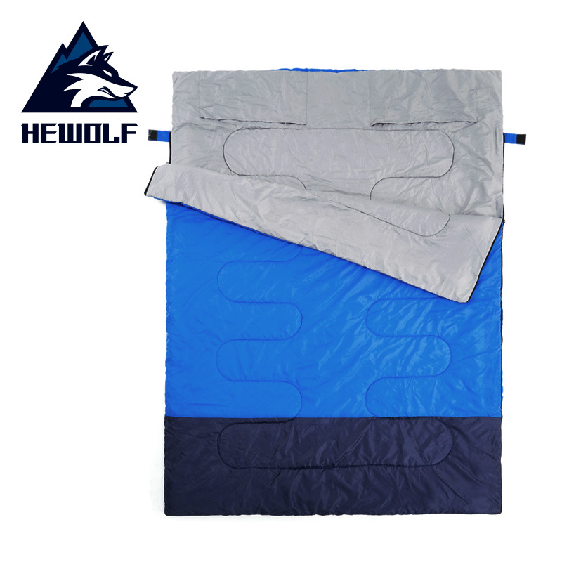 

Hewolf outdoors adult envelope camping sleeping bag Hotel septum traveling use can splicing into two seperate single bag