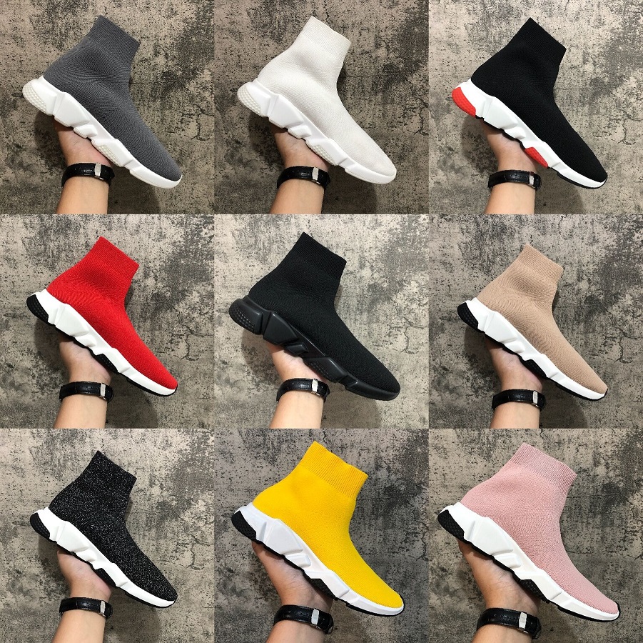 basket chaussette femme rouge