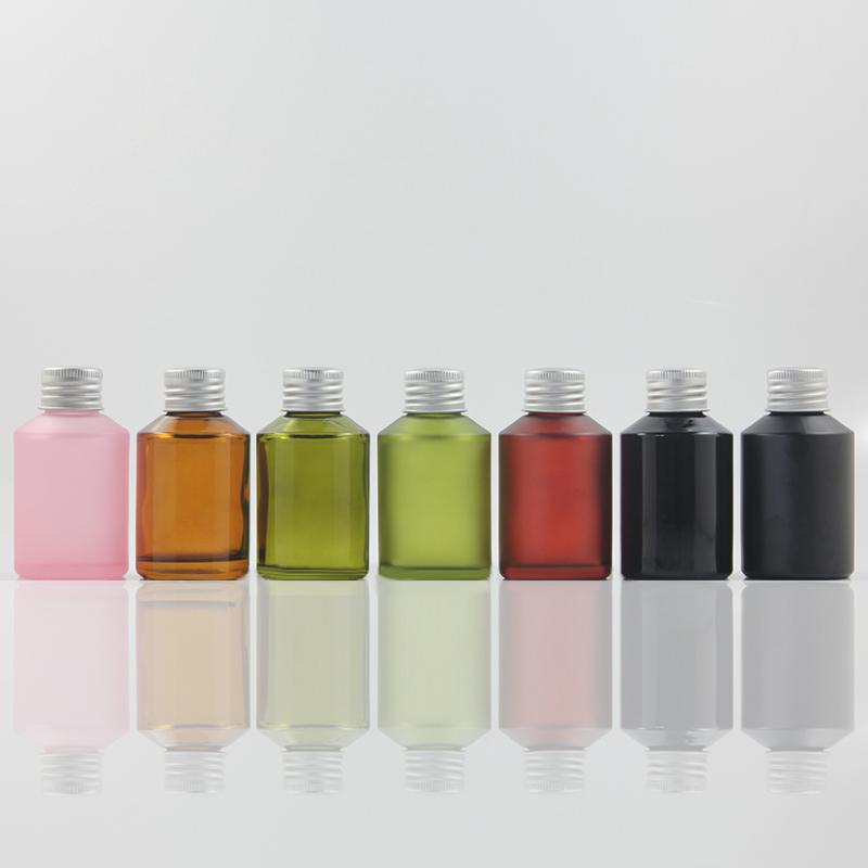 

60ml Glass Empty Bottle Packaging Cosmetic with Aluminum Screw Cap