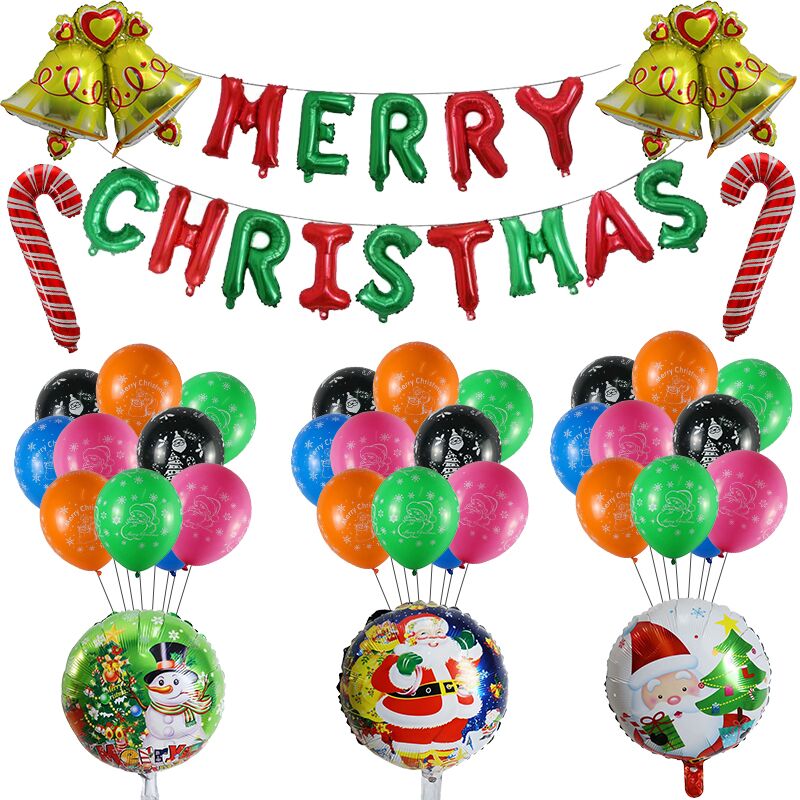 

1pc happy new year 2020 party theme decoration foil balloons Santa Claus snowman merry christmas balloons xmas inflatbal toys
