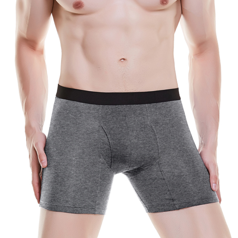 

Underpants Men Boxershorts Cotton Man Shorts Underwear Big Shorts Panties Boxer boxer hombre with, Gray
